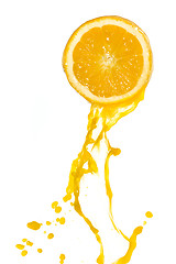 Image showing orange juice splash