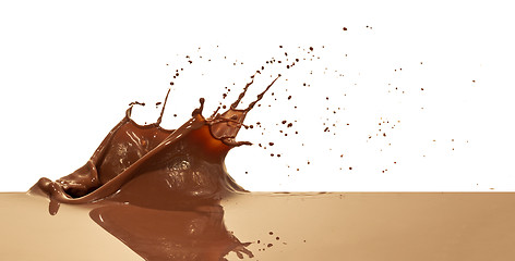 Image showing chocolate splash