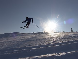 Image showing Cross country skiing,Norway