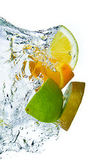 Image showing fruit splashing