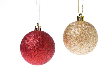 Image showing christmas ball and star