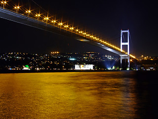 Image showing Bridge at night