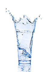 Image showing water splash in glass