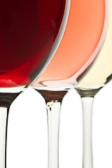 Image showing three wine glasses