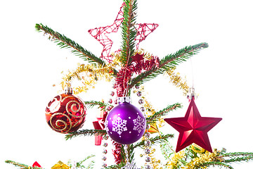 Image showing decorated christmas tree