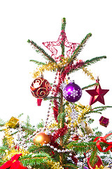 Image showing decorated christmas tree