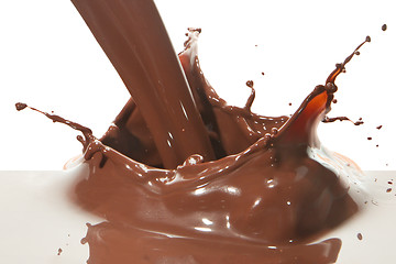 Image showing pouring chocolate