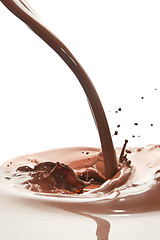 Image showing pouring chocolate