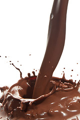 Image showing pouring chocolate