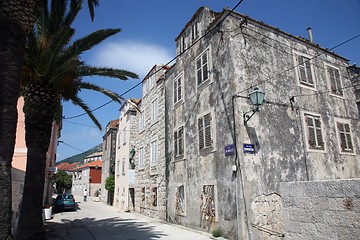 Image showing old historic house in Orebic, Croatia