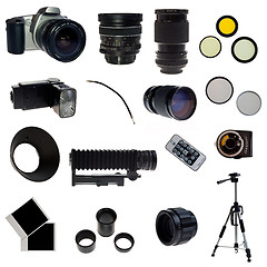 Image showing XXL. Photographic equipment set. 16 elements