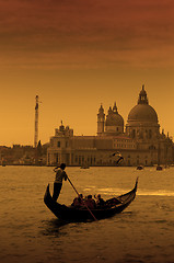 Image showing Gondolier in Venice, Italy