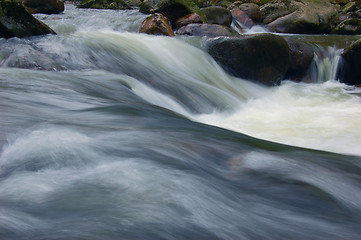 Image showing Mountain waterfall