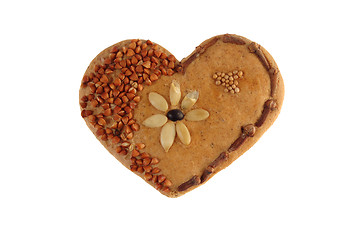 Image showing Baked decorative heart