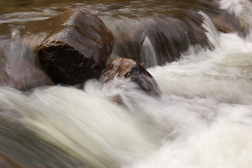 Image showing Mountain waterfall