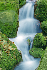 Image showing Mountain waterfall