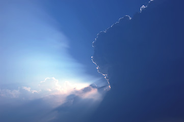 Image showing Blue sky and white clouds