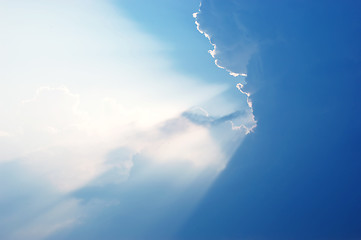 Image showing Blue sky and white clouds