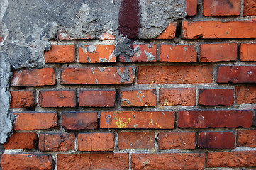 Image showing Old brick wall