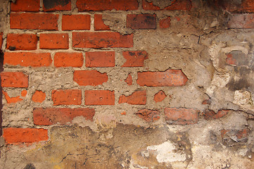 Image showing Old brick wall