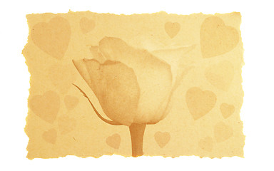 Image showing vintage love and Valentine card