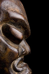 Image showing African mask over black background