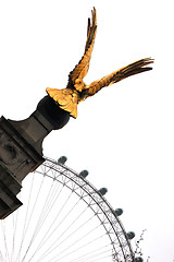 Image showing Gold eagle statue