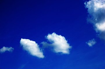 Image showing Blue sky and white clouds