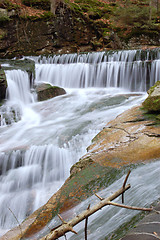 Image showing Mountain waterfall