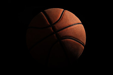 Image showing Basketball over black background