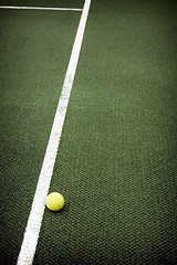 Image showing Tennis ball