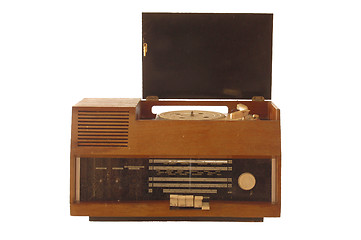 Image showing Broken old retro radio