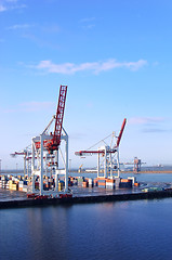 Image showing harbor crane
