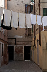 Image showing Laundry in Venice, Italy.