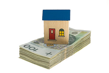 Image showing House on money