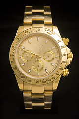 Image showing Luxury gold watch