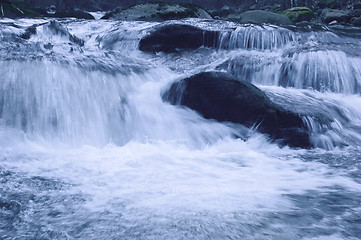 Image showing Mountain waterfall