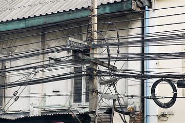 Image showing electrical wires in Bangkok