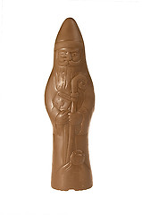 Image showing Santa claus made of chocolate