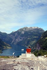 Image showing Lunch with a view