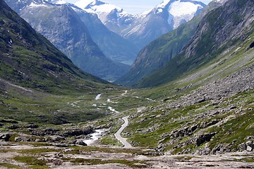 Image showing Down the Stryns mountain