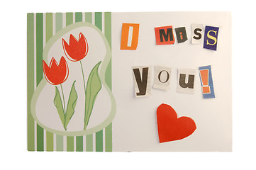 Image showing Valentine message