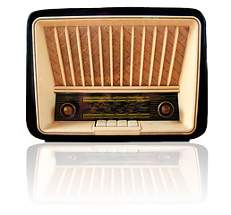 Image showing Old retro radio