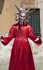 Image showing VENICE, ITALY - APRIL 10, 2011, Men in costume.