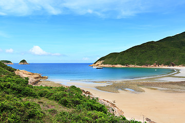 Image showing Sai Wan beach in Hong Kong