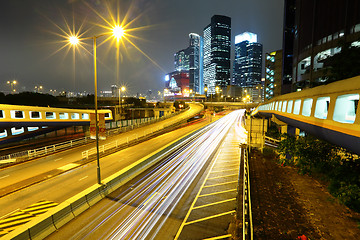 Image showing modern city at night