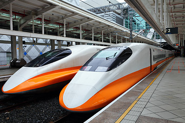 Image showing modern high speed train