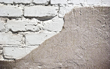 Image showing White Brick Wall