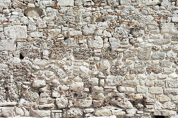 Image showing Background from high detailed fragment stone wall