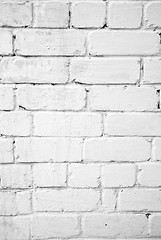 Image showing White brick wall